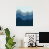 Waterverf Zee Gradient Beach Glass Color Block