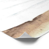 Waterverf zee in lichte kleuren poster (Hoek)