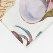 Waterverf Zee Life Patroon 4 Fleece Deken (Hoek)