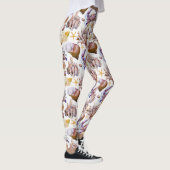 Waterverf Zee Life Patroon 4 Leggings (Rechts)