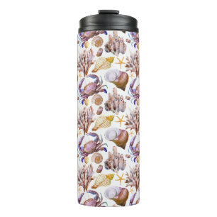 Waterverf Zee Life Patroon 4 Thermosbeker