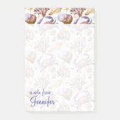 Waterverf Zee Life Patroon | Jouw namen toevoegen Post-it® Notes (Voorkant)