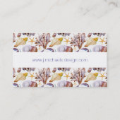 Waterverf Zee Life Patroon Visitekaartje (Achterkant)