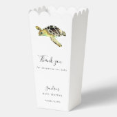 Waterverf Zee Schildpad Baby shower Eenvoudig Mini Bedankdoosjes (Voorkant)
