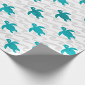 Waterverf Zee schildpad Cadeaupapier (Hoek)