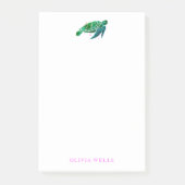 Waterverf Zee schildpad dank u Post-it® Notes (Voorkant)