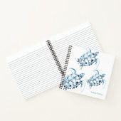 Waterverf Zee schildpad op maat Notitieboek (Binnen)