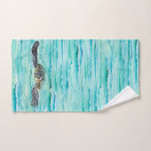 Waterverf Zee Schildpadden Ocean Swim Bad Handdoek (Handdoek)