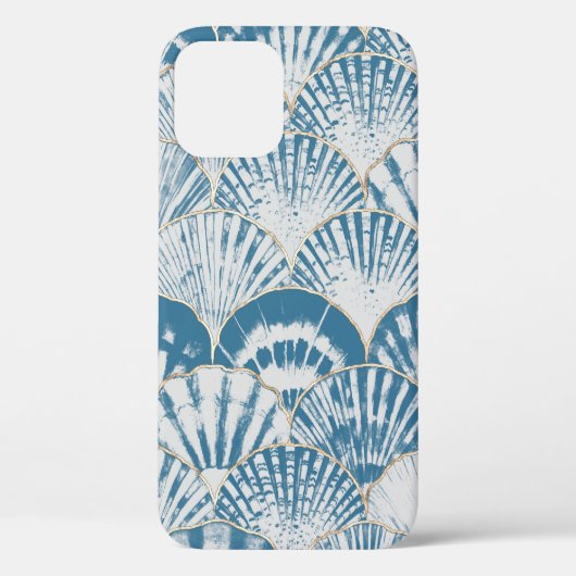 Waterverf zee shell japanese golven naadloos Case-Mate iPhone case (Achterkant)
