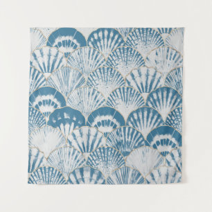 Waterverf zee shell japanese golven naadloos wandkleed