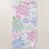 Waterverf Zee Strandlaken (Voorkant)