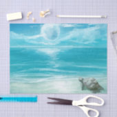 Waterverf Zee Turtle Nesting Tissuepapier (Craft)