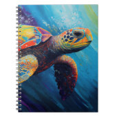 Waterverf Zee Turtle Notitieboek (Voorkant)