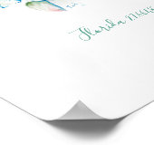 Waterverf Zee Turtle Poster (Hoek)