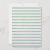 Waterverf Zee Turtle Stripes Bruiloft Kaart (Achterkant)