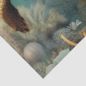 Waterverf zee Turtle Tissuepapier (Detail)