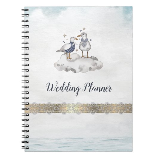 Waterverf Zeegelstrand Notitieboek (Voorkant)