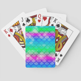 Waterverf-zeemeermin- Pokerkaarten
