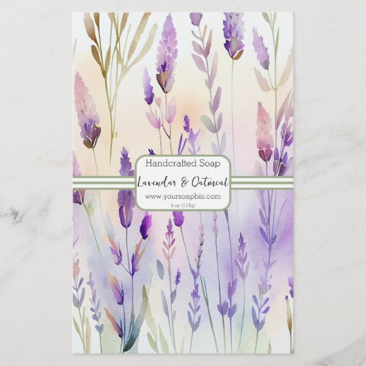 Waterverf zeep en zeep in papiervorm voor papierop (Voorkant)