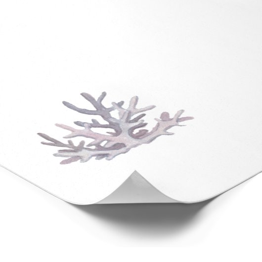 Waterverf zeeschelp print (Hoek)