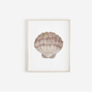 waterverf zeeschelp print
