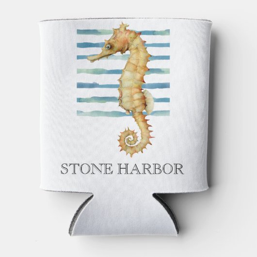 Waterverf zeesoortstrand kust blikjeskoeler (Voorkant)