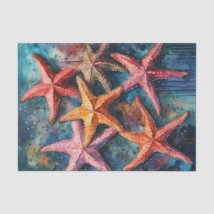 Waterverf Zeester Nautische Decoupage Papier