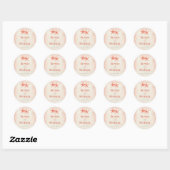 Waterverf zeesterren gunst Sticker/envelop afdicht Ronde Sticker (Vel)