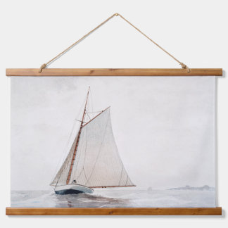 Waterverf Zeilboot Hangende Tapestry Hangend Wandkleed