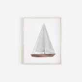waterverf zeilboot print