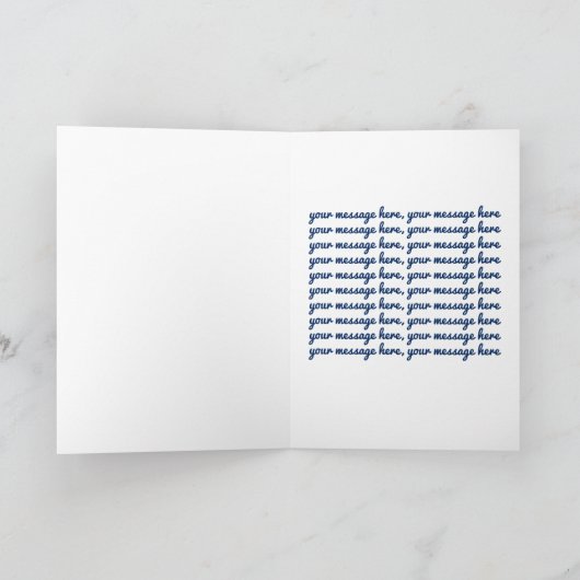 Waterverf Zeilboot Zalige Vaderdag Kaart (Binnen)