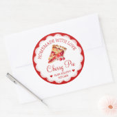 Waterverf Zelfgemaakt Cherry Pie Food Label (Envelop)