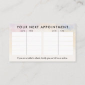 Waterverf Zen - Serenity Spa Visitekaartje (Achterkant)