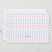 Waterverf Zig Zag Foto geboorteaankondiging Aankondiging (Achterkant)