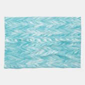 Waterverf Zigzag Patroon Theedoek (Horizontaal)