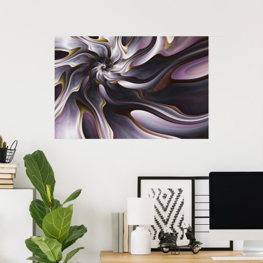 Waterverf Zijde Poster (Thuiskantoor)