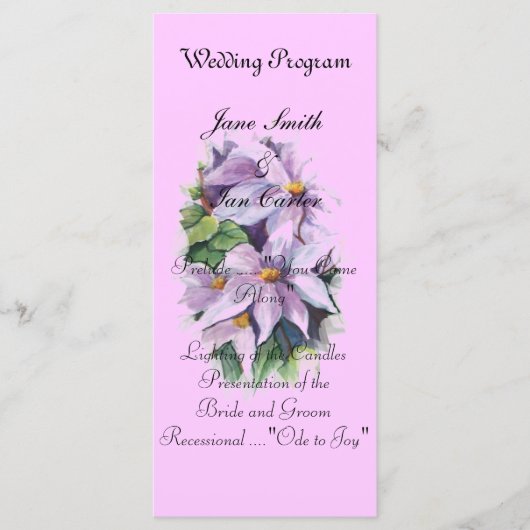 Waterverf zoals clematis programma (Voorkant)