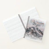 Waterverf zodat begint het avontuur douanetekst notitieboek (Binnen)