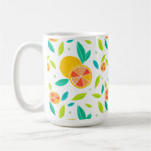 Waterverf Zoete Sinaasappels Patroon Koffiemok (Links)
