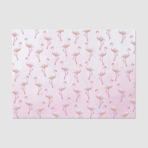 Waterverf Zomer Flamingo patroon Tissuepapier