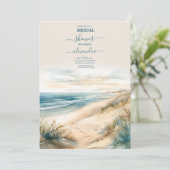 Waterverf zomervakantie kaart (Staand voorkant)