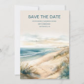 Waterverf zomervakantie save the date (Voorkant)