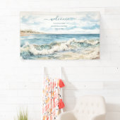 Waterverf zomervakantie spandoek (Insitu)