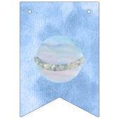 Waterverf Zon en Planeten Party Decor Bunting Vlaggetjes (Eerste vlag)