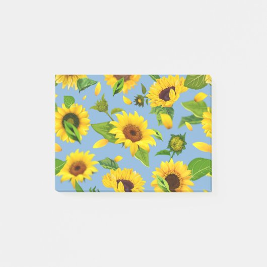 Waterverf Zonnebloem 6 Post-it® Notes (Voorkant)