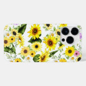 Waterverf Zonnebloem 7 iPhone Hoesje (Achterkant horizontaal)