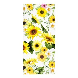 Waterverf Zonnebloem 7 Reclamekaart