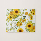 Waterverf Zonnebloem 8 Legpuzzel (Horizontaal)