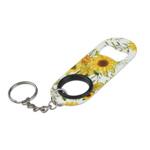 Waterverf Zonnebloem 8 Mini Flessenopener