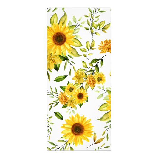 Waterverf Zonnebloem 8 Reclamekaart (Achterkant)